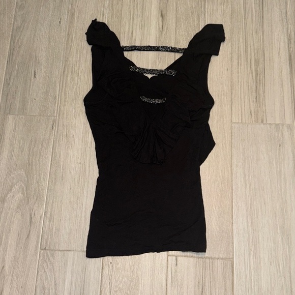 Beaded Ruffle Top - Picture 2 of 7